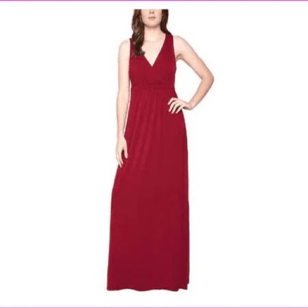 Matty M Women’s Ruby Red Maxi Dress Size Small NWT